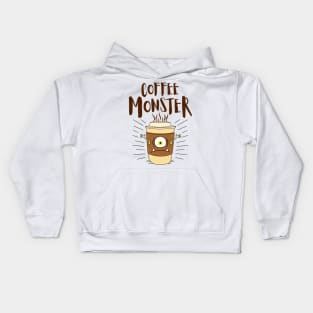 Coffee Monster - Coffeeholic Kids Hoodie